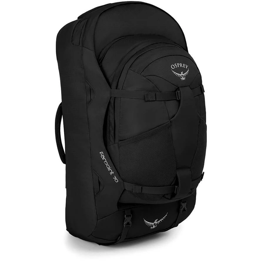 Osprey Farpoint 70 Backpack - Black 3 Osprey Farpoint 70 Backpack - Black