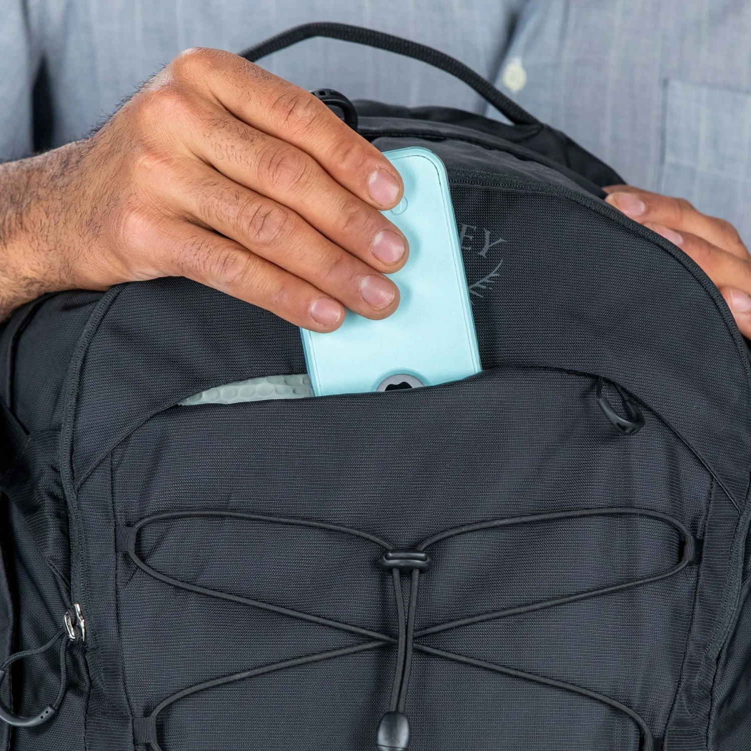 Osprey Quasar 26 Backpack - Atlas Blue Heather 11 Osprey Quasar 26 Backpack - Atlas Blue Heather - Image 9