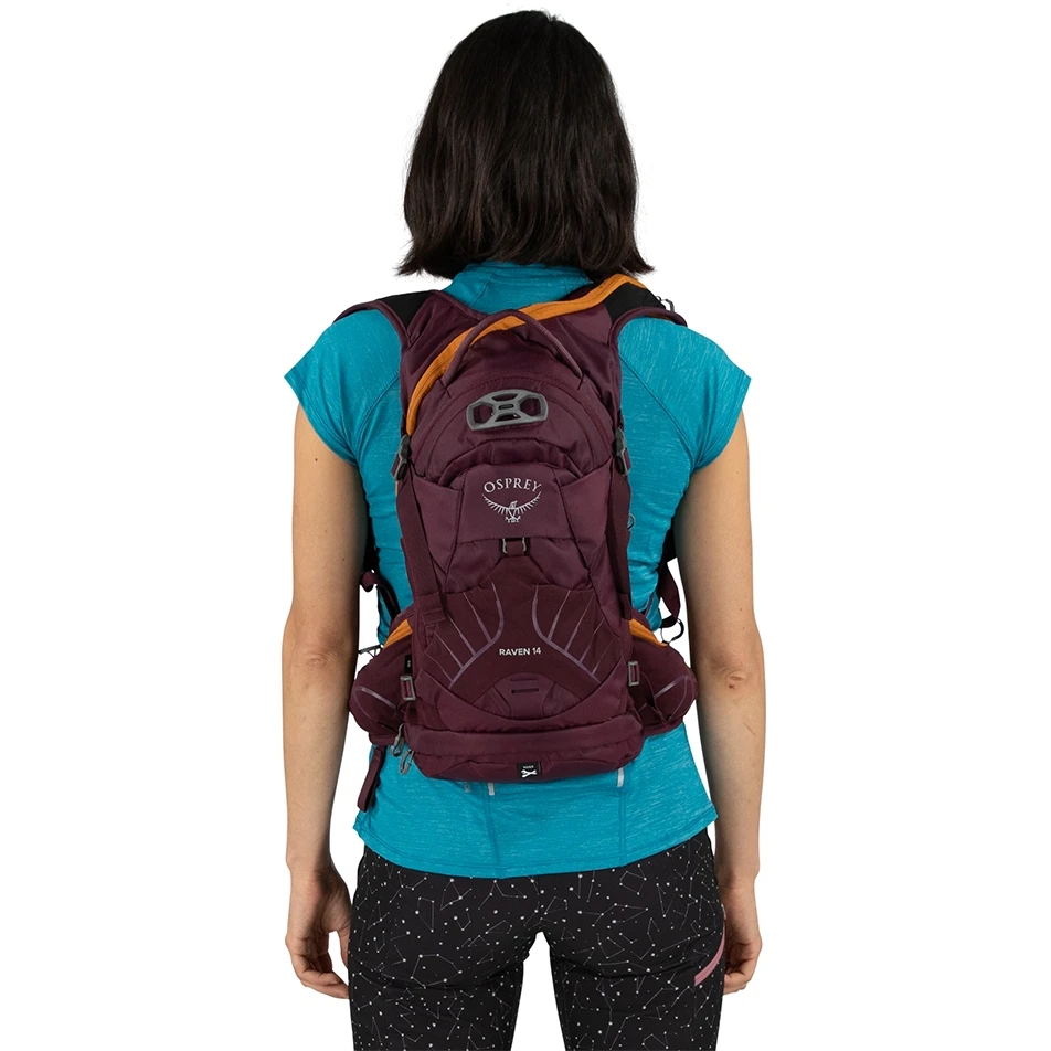 Osprey Raven 14 Women's Backpack + Hydration Bladder - Aprium Purple 8 Osprey Raven 14 Women's Backpack + Hydration Bladder - Aprium Purple - Image 6