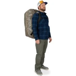 Osprey Transporter 95L Duffle Bag - Tan Concrete -Backpack Shop osprey transporter 95 8 1519549